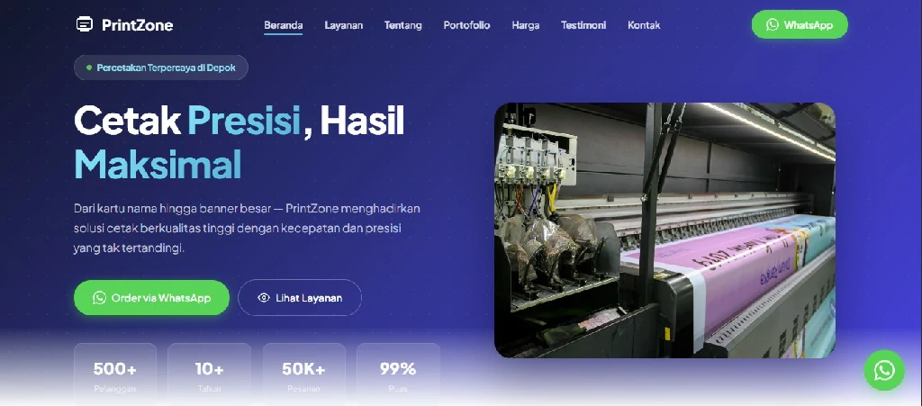 Website Percetakan